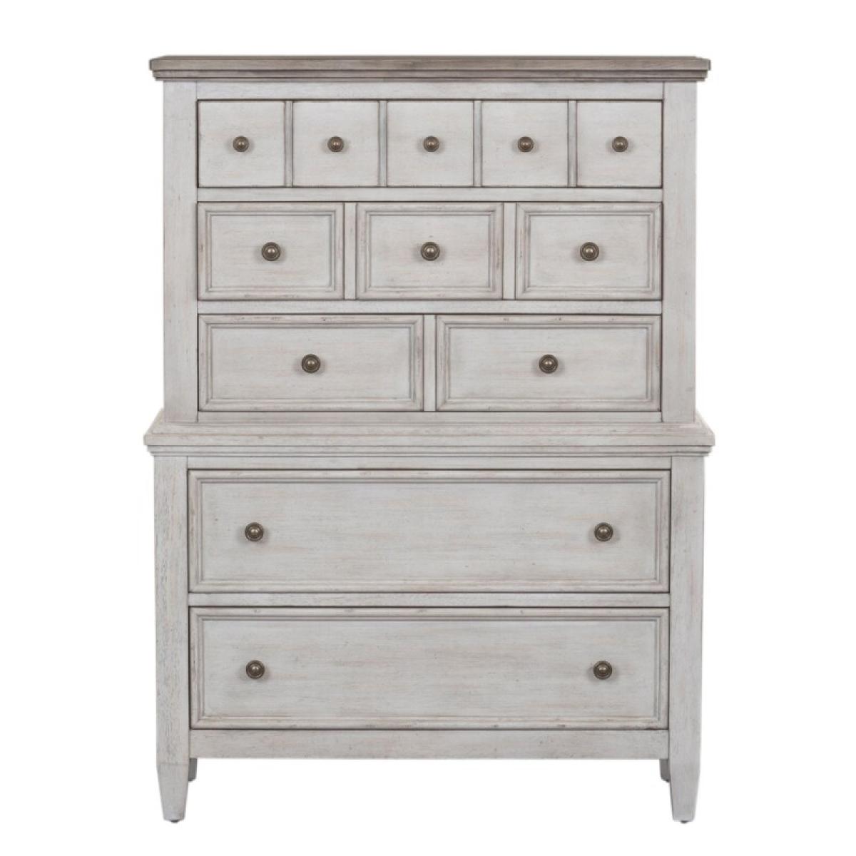 King Opt California Panel Bed, Dresser & Mirror, Chest - Image 5