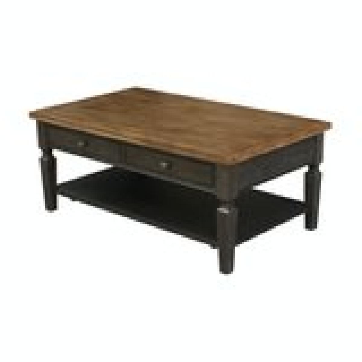 Home Accents - Vista Coffee Table in Hickory & Coal - Image 7