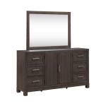 Modern Edge Dresser & Mirror - Image 3