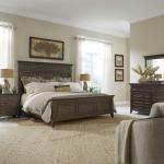 Paradise Valley Queen Panel Bed, Dresser & Mirror, Night Stand