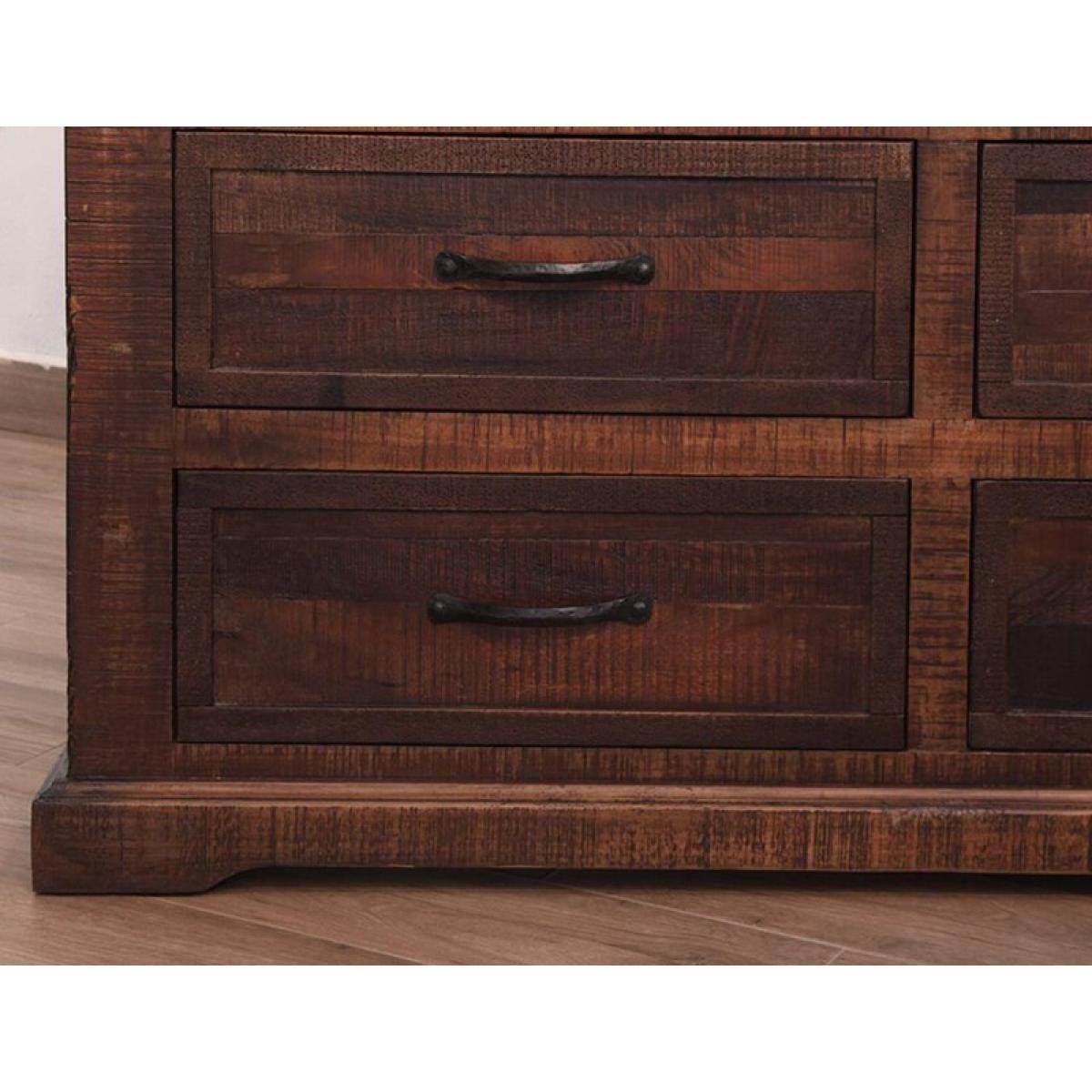 3 Drawer 2 Door Chest - Madeira - Image 6