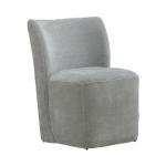 Accent Dining Chair w/ Casters - Sapphire - Image 4