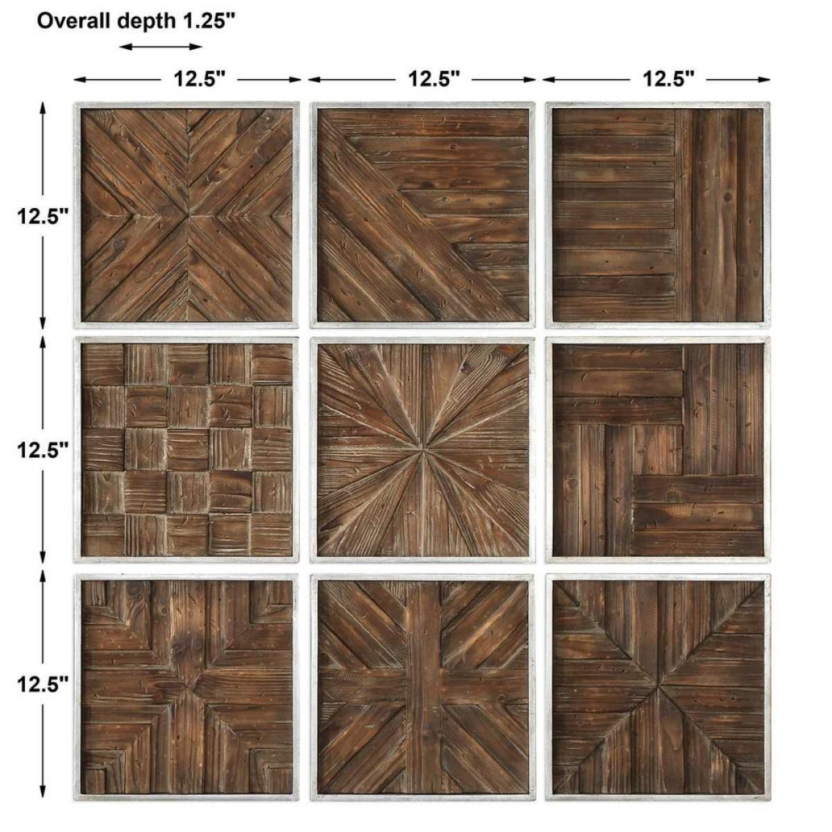 Bryndle Squares Wood Wall Decor, S/9 - Image 6