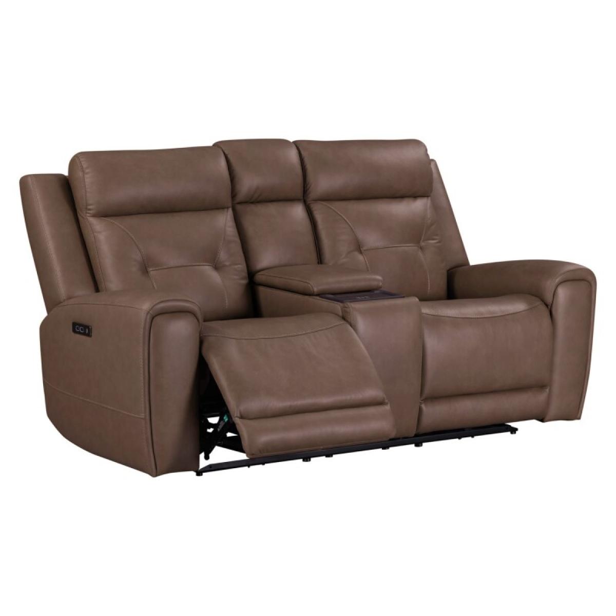 Beckham Loveseat w/ Console P2 & ZG - Image 8