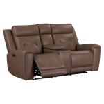 Beckham Loveseat w/ Console P2 & ZG - Image 8