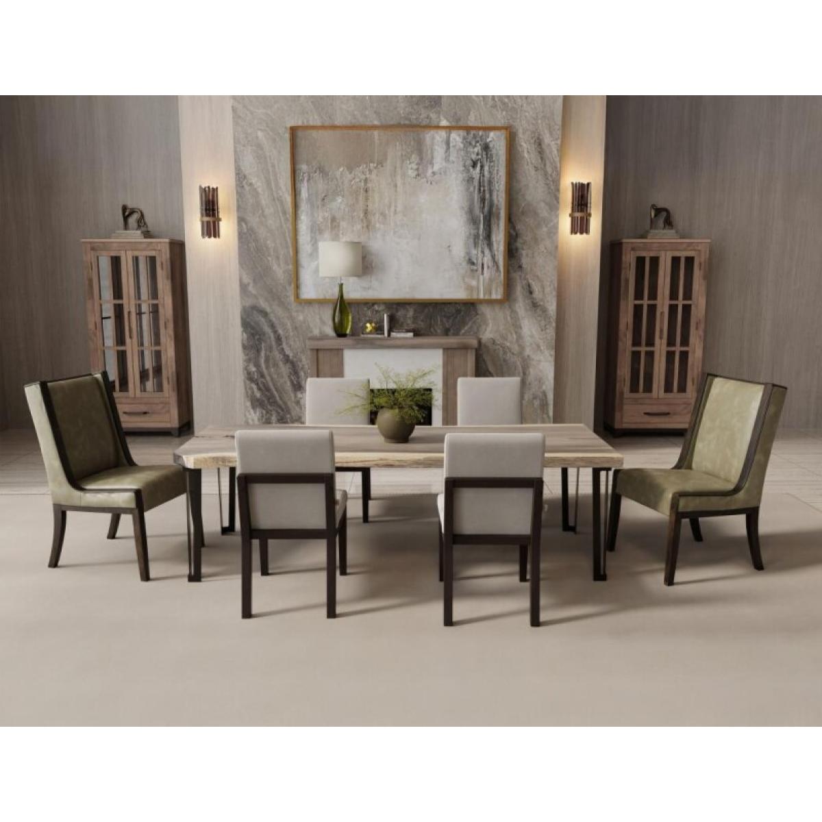 Natural Parota Rectangular Table (Live edge) - Natural Parota - Image 5