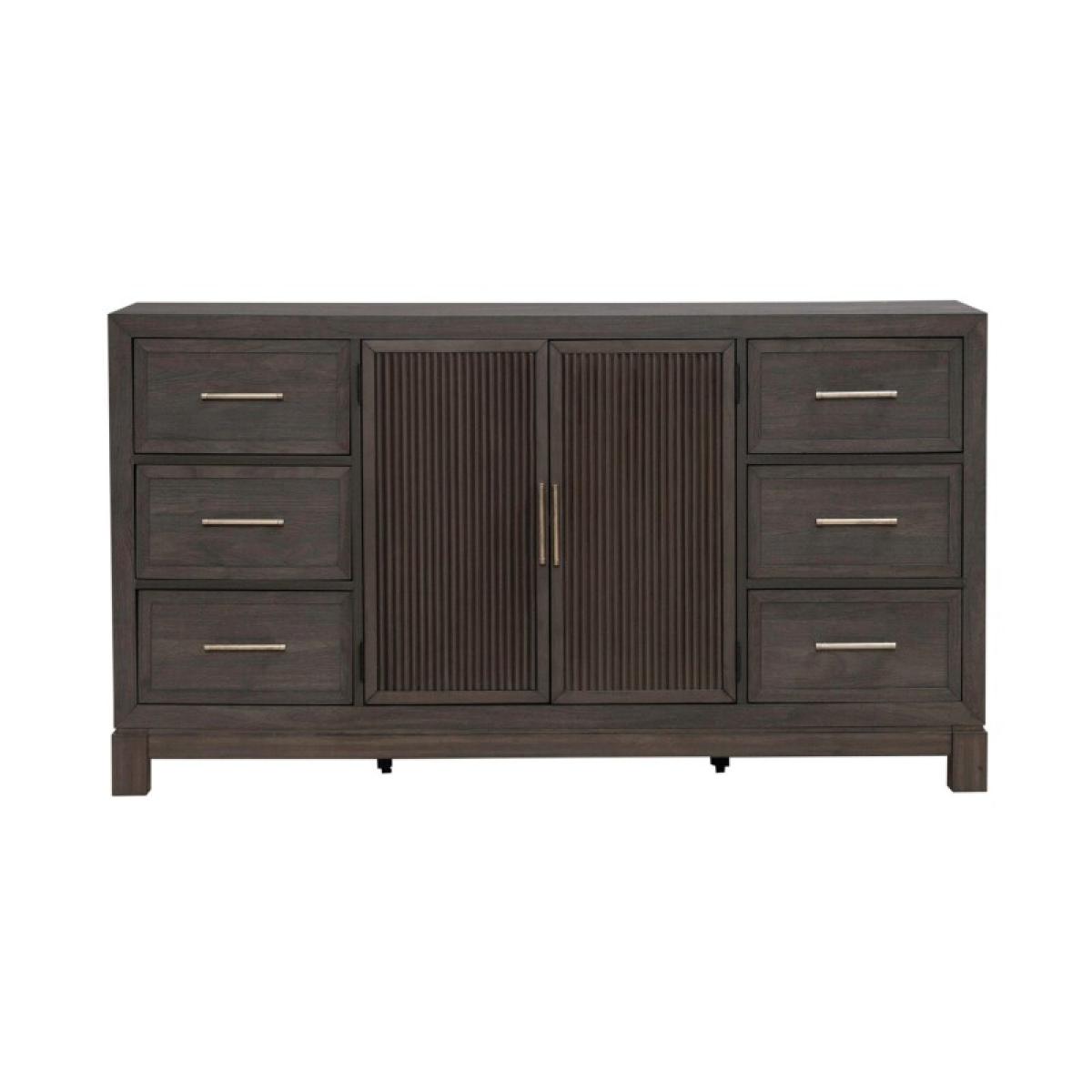 Modern Edge 2 Door 6 Drawer Dresser - Image 4