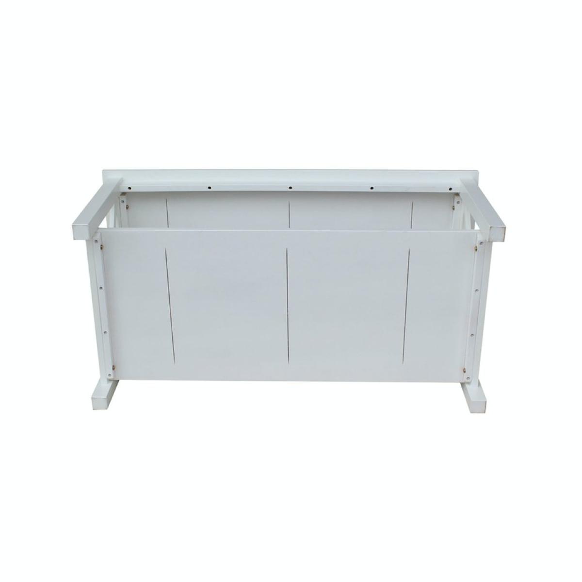 Hampton Collection Coffee Table in Pure White - Image 4