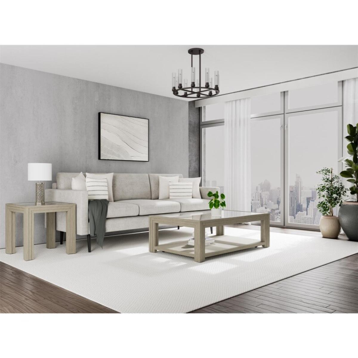 Glass Top End Table - Image 3