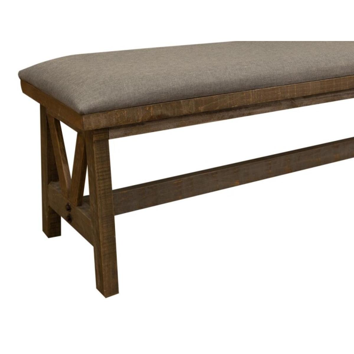 Wooden bench for bedroom - Loft Brown - Image 4