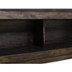 Wooden bench with a cushioned seat and open storage underneath - Balam - Image 7