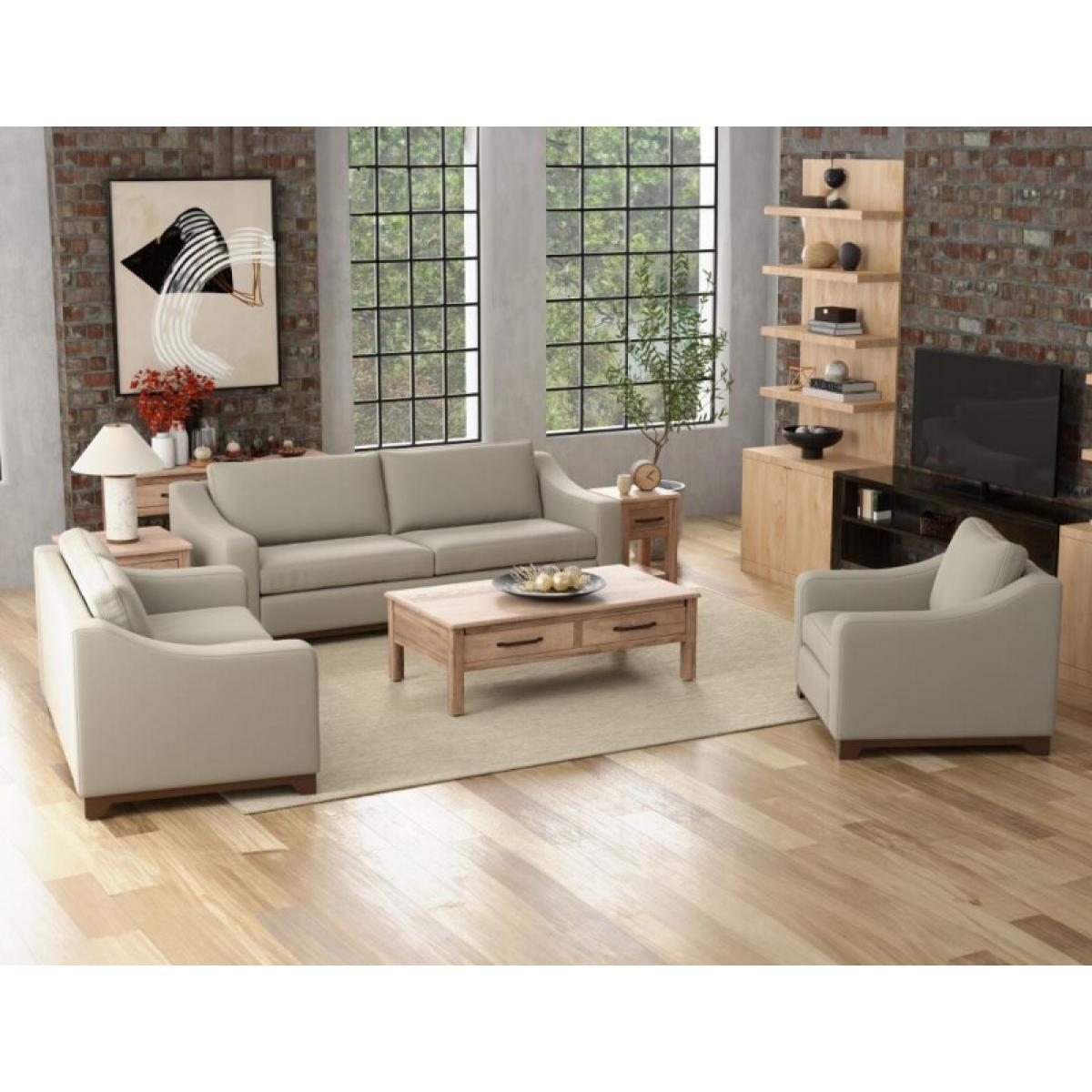 Wooden Frame & Base, Armchair - Natural Parota - Image 5