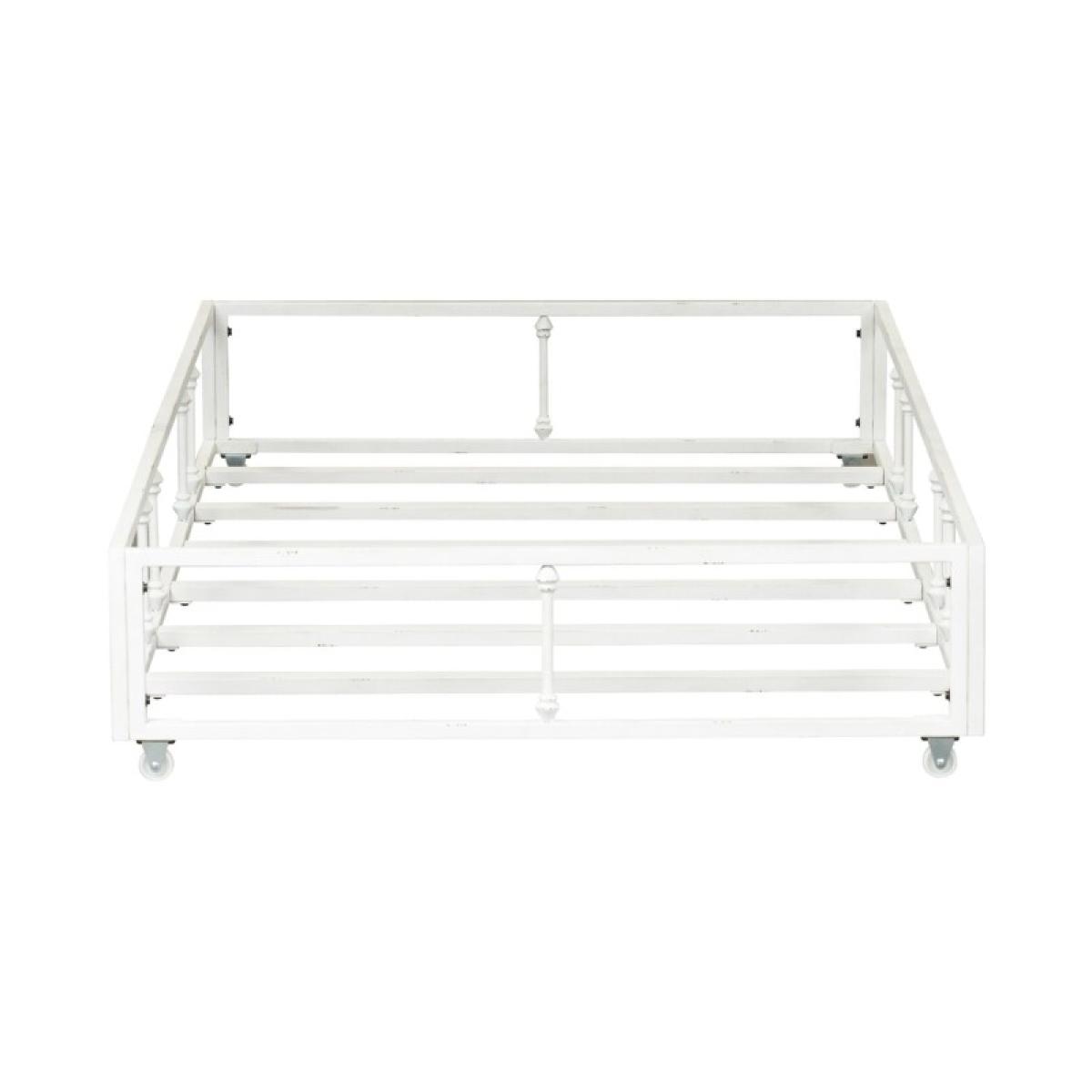 Vintage Series Twin Metal Trundle - Antique White - Image 5