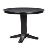 Dining Essentials - 42" Round Solid Top w/30"H Aria Pedestal in Black - T46-23B