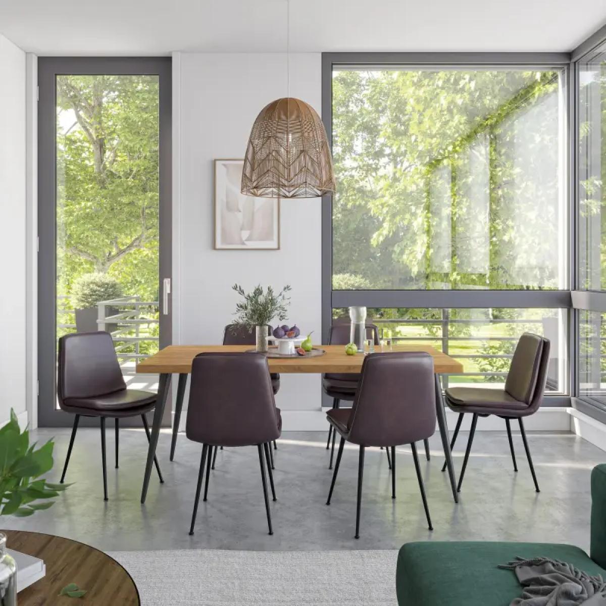 Draper Upholstered Dining Chair - Image 3