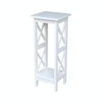 Home Accents - 30''H X Side Plant Stand in White