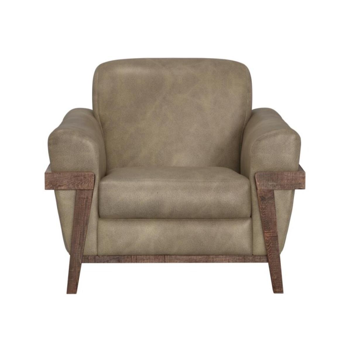 Wooden Frame & Base, Armchair - Loft Brown - Image 3