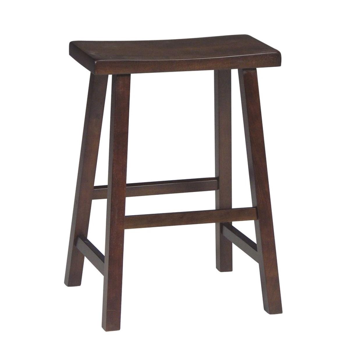 2f68212579f5e1641b1785baa69e5748 Home Accents - 24''H Saddleseat in Espresso - Image 1