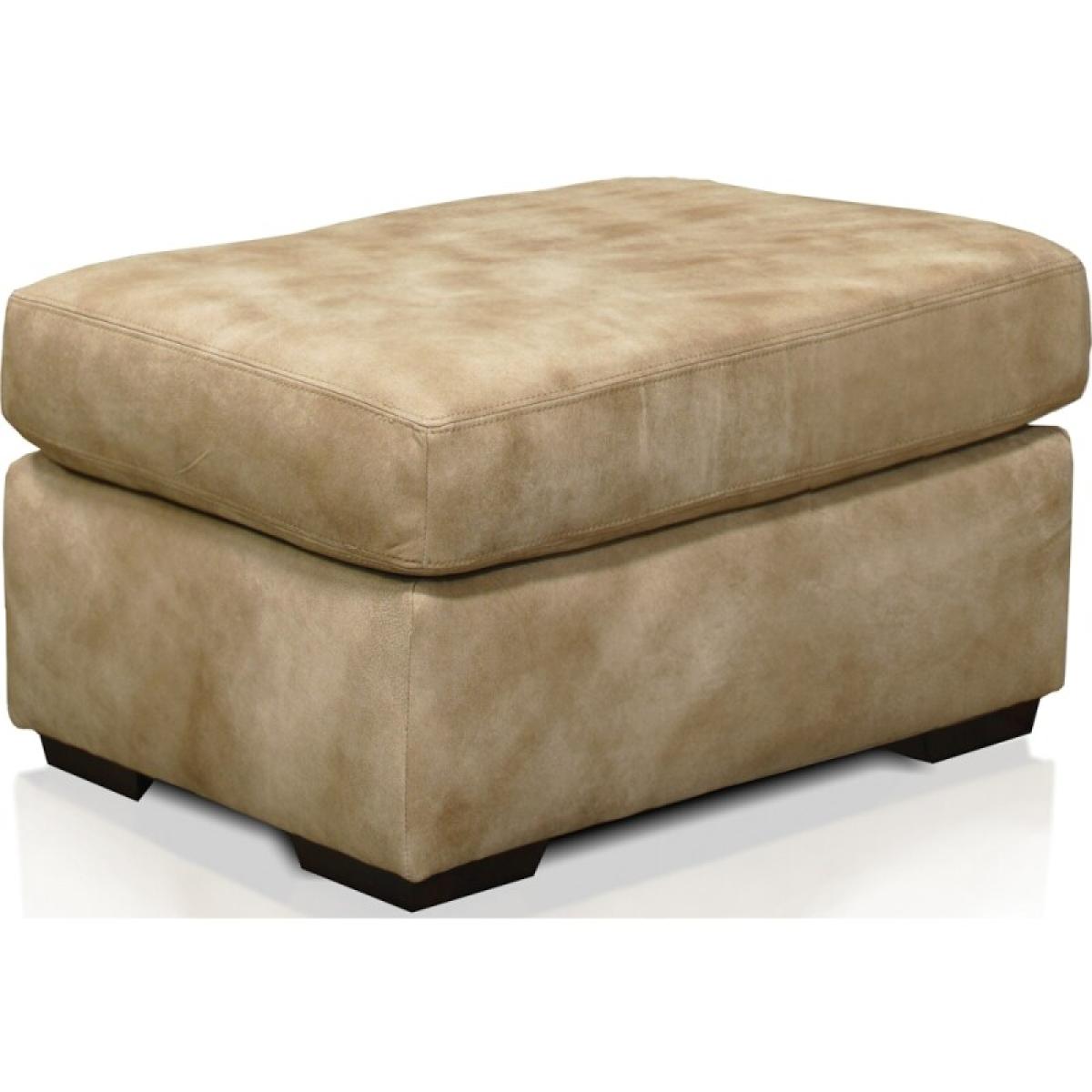 Drew Leather Ottoman - Image 2