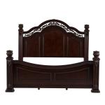 King Poster Bed, Dresser & Mirror, Chest - Image 4