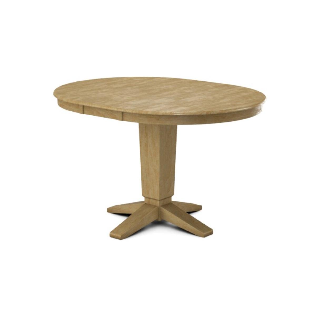 Build Your Own Pedestal Table w/ 42" x 54" Round Extension Tabletop - Image 9