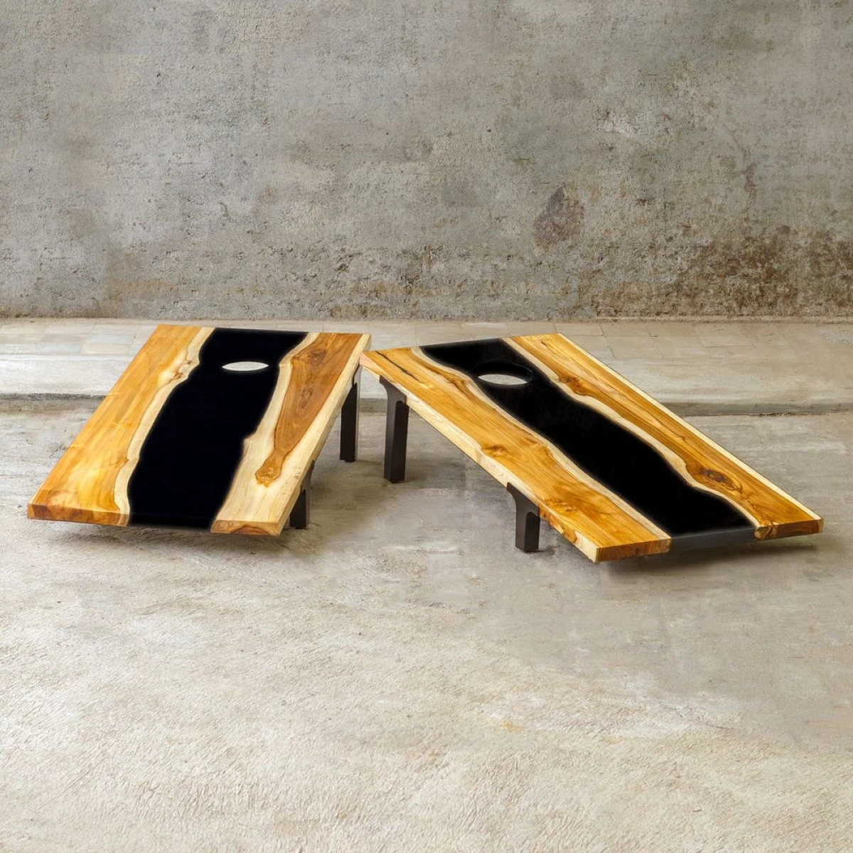 Clearwood Cornhole Game, Black, S/2 - Image 3