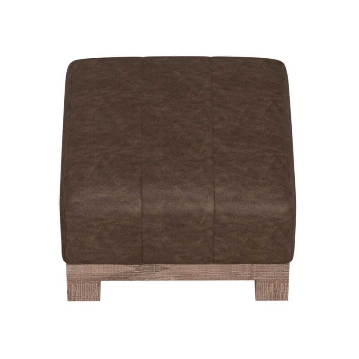Wooden Frame & Base, Upholstered Square Ottoman - Samba - Image 4