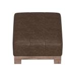 Wooden Frame & Base, Upholstered Square Ottoman - Samba - Image 4