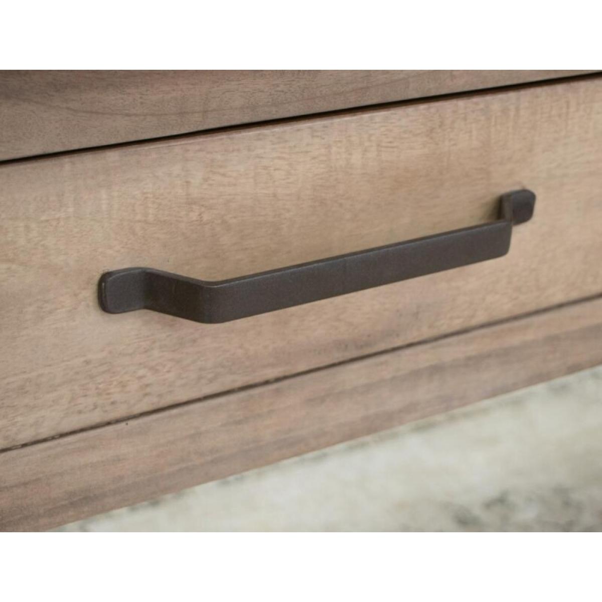 2 Drawer Sofa Table - Natural Parota - Image 6