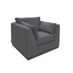 Wooden Frame & Base, Armchair - Vallarta