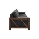 Wooden Frame, Upholstered Sofa - Walnut - Image 4