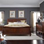 King California Sleigh Bed, Dresser & Mirror, Night Stand