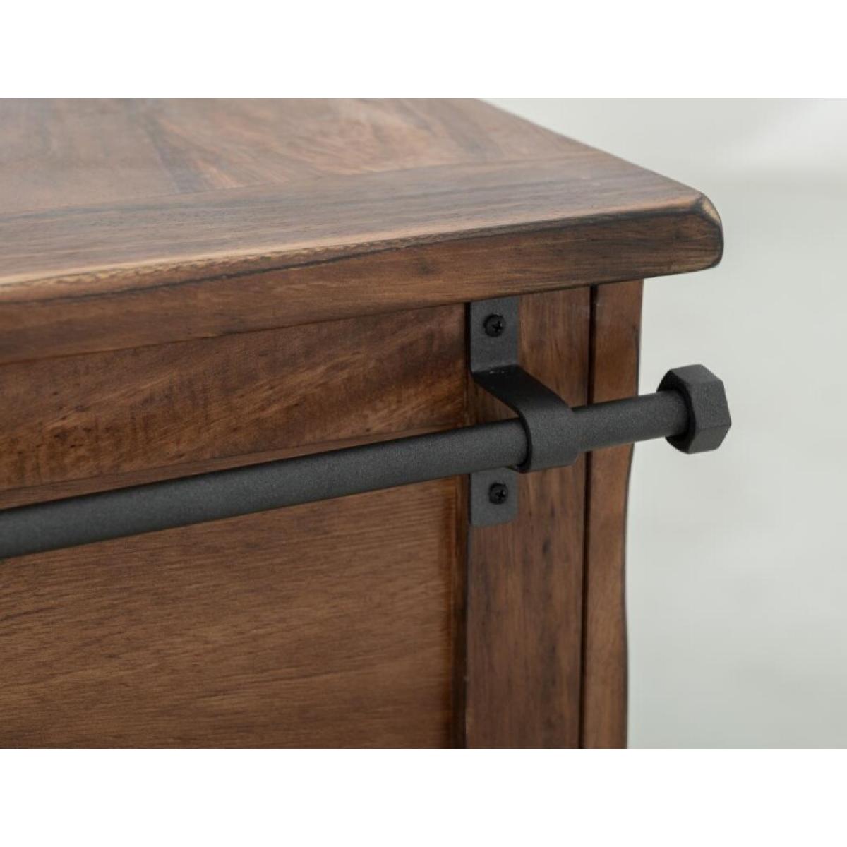 3 Drawer 4 Doors 2 Sliding Doors Wood Island - Parota - Image 8