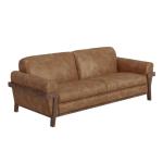 Wooden Frame & Base, Sofa - Loft Brown
