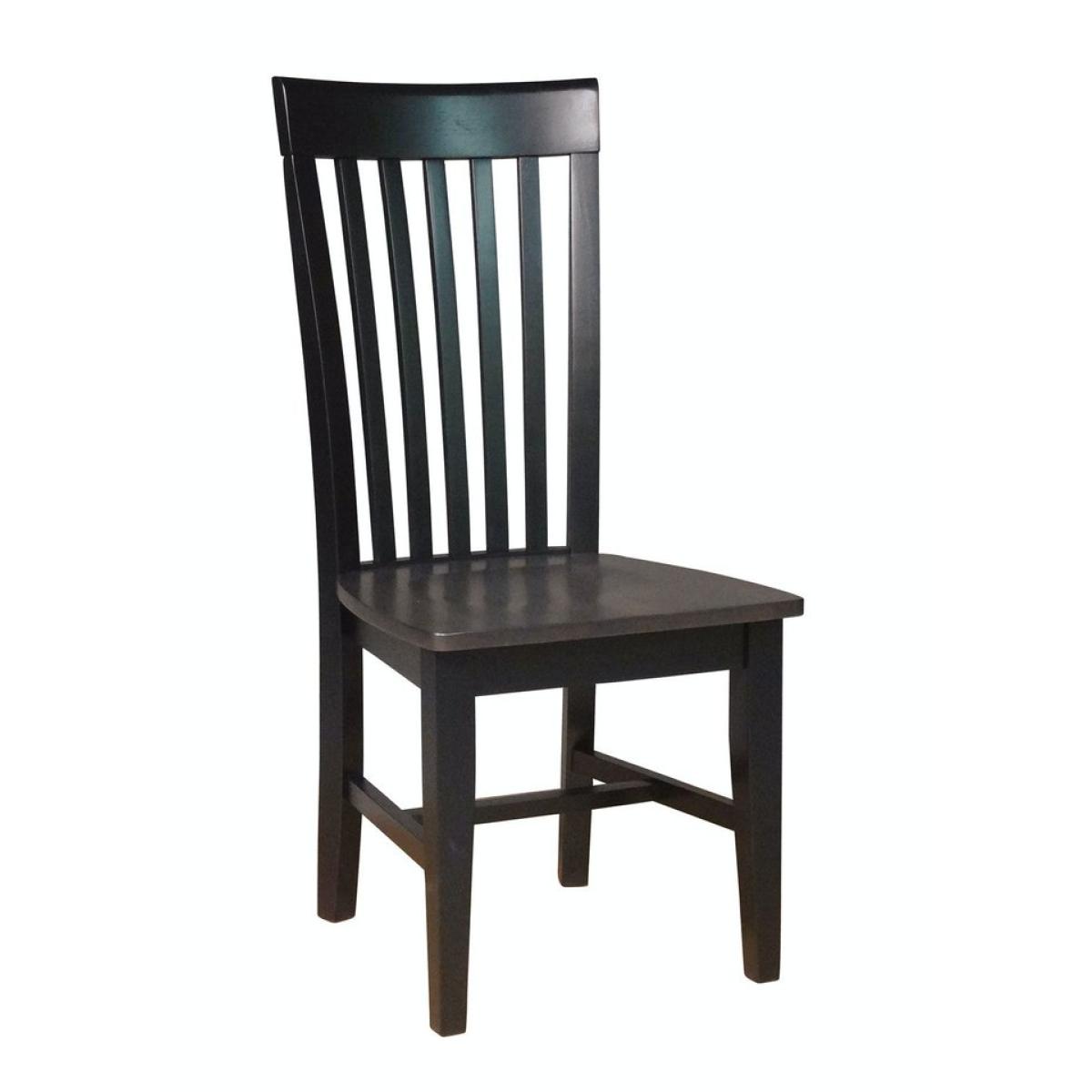 Cosmopolitan Collection - Tall Mission Chair in Coal & Black - Image 2