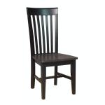Cosmopolitan Collection - Tall Mission Chair in Coal & Black