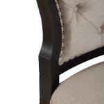 Americana Farmhouse Uph Tufted Back Side Chair - Black - Image 9