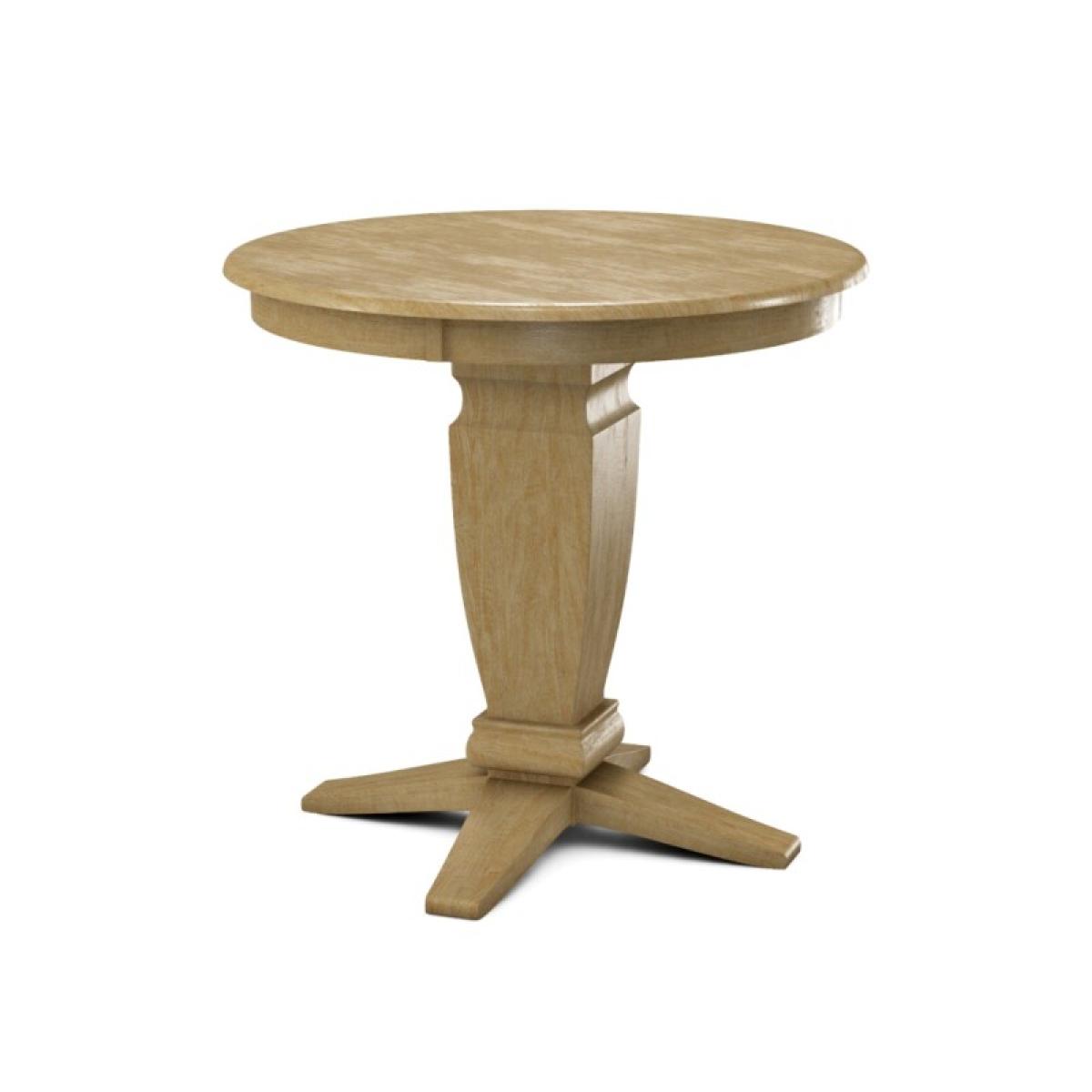Build Your Own Pedestal Table w/ 36"H Java Gathering Pedestal for Solid Tops - Image 7