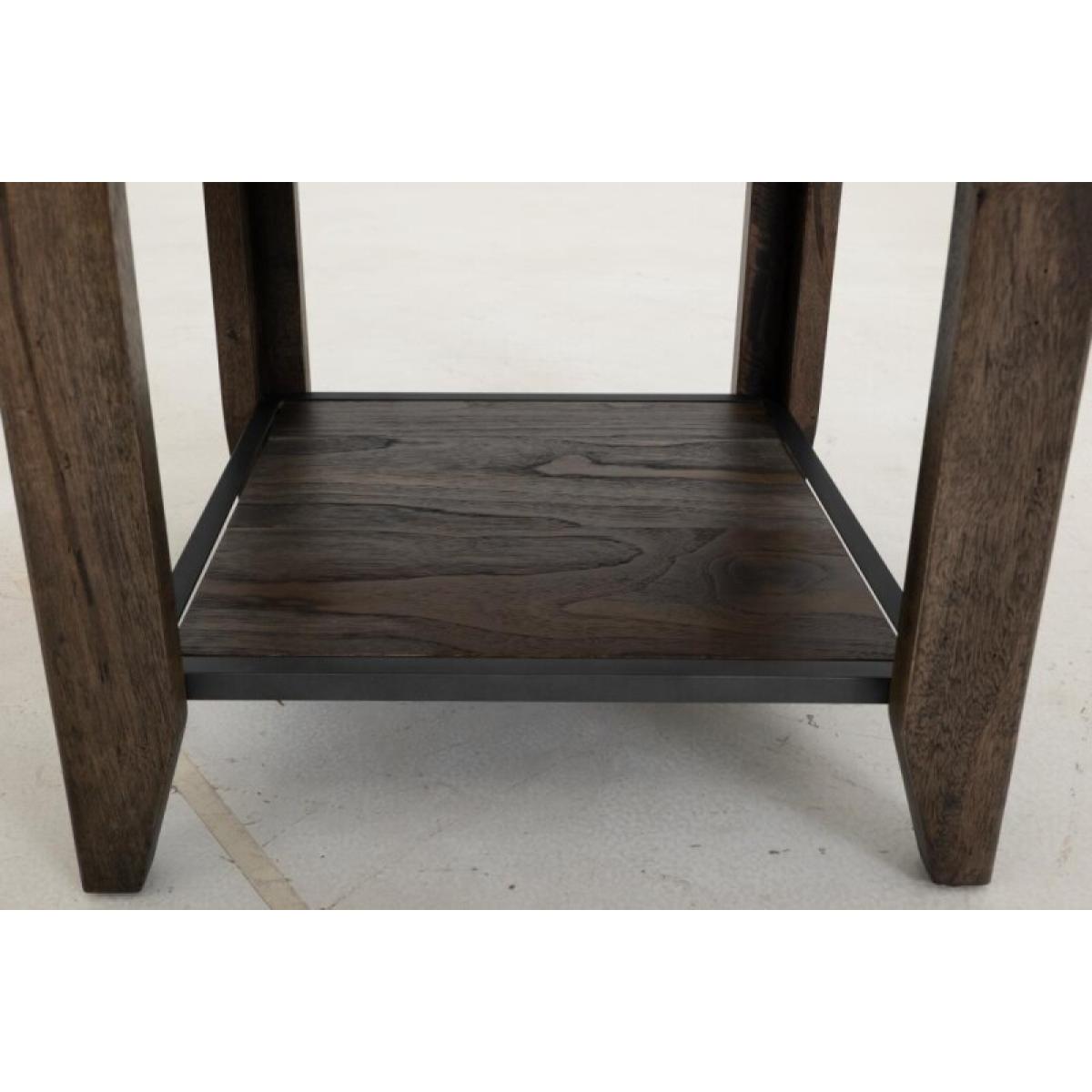 1 Drawer, 1 Shelf, Chairside Table - Teak - Image 6