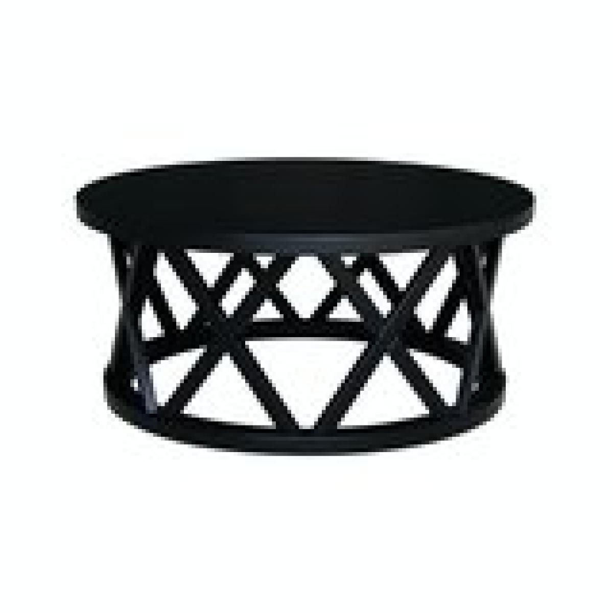 Destinations Collection - Ceylon Round Coffee Table in Black - Image 4