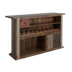 1 Drawer, 2 Door Bar - Antique - Image 3