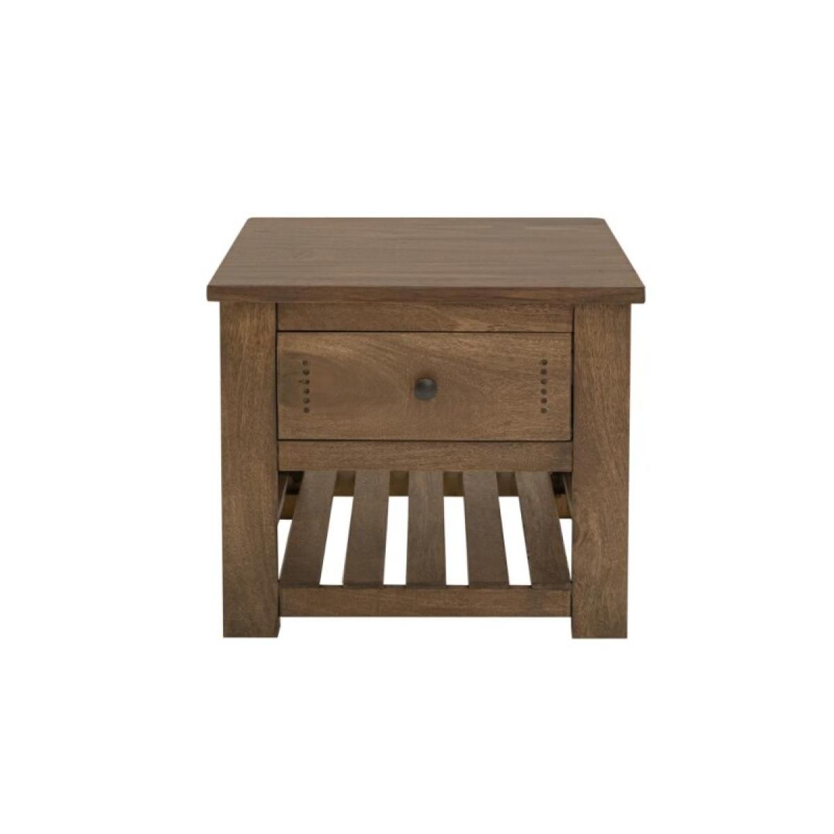 1 Drawer, 1 Shelf, End Table - Parota III - Image 3