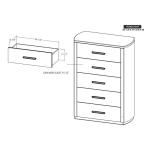 5 Drawer, Chest - Balam - Image 7