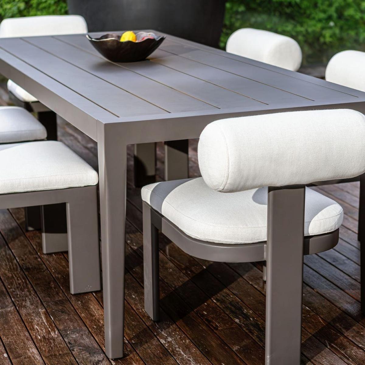 Bolster Back Outdoor Dining Chair - Image 15