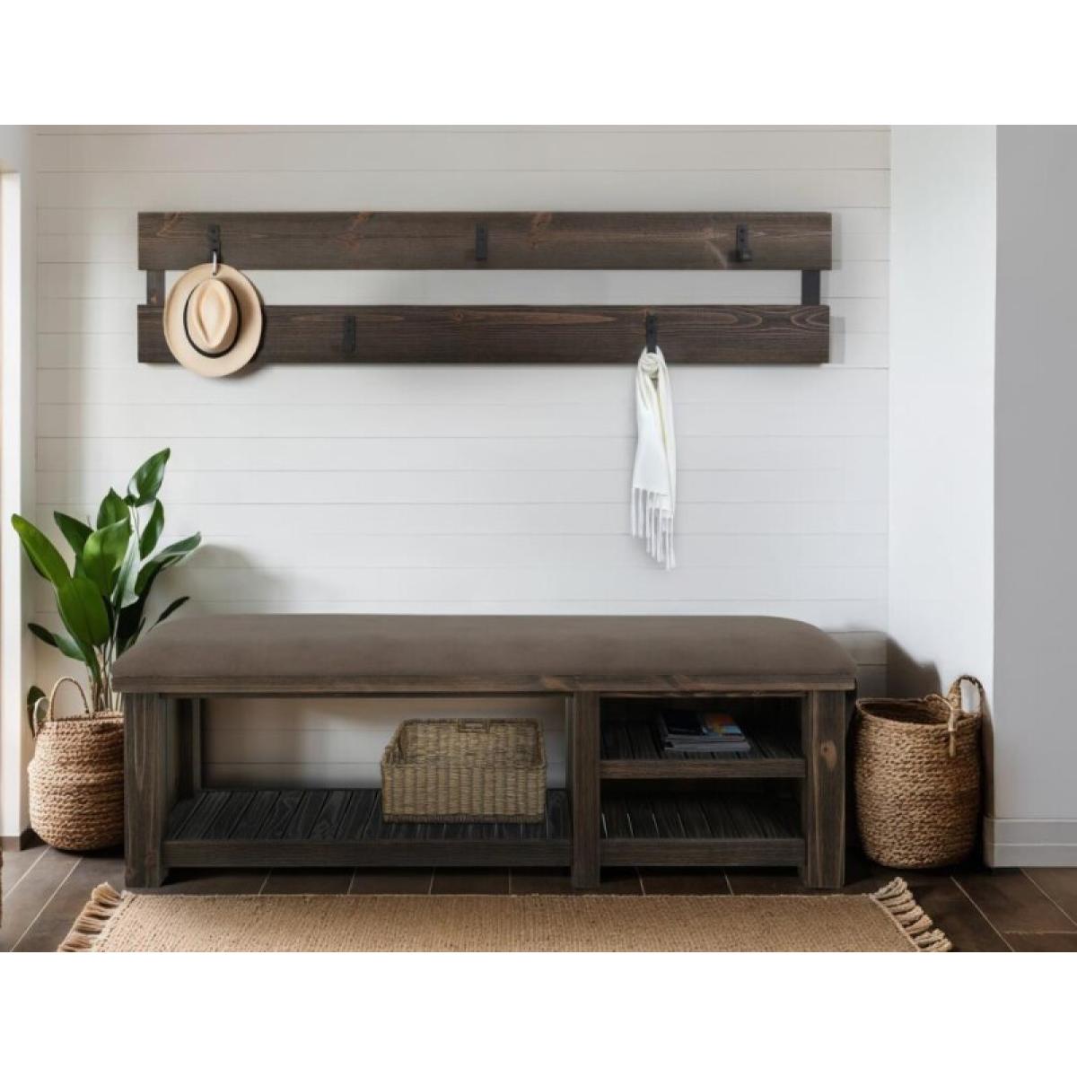 Coat rack and bench - Dutton - Image 6