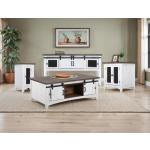 2 Sliding Doors 2 Metal Mesh Doors Sofa Table - Pueblo - Image 9