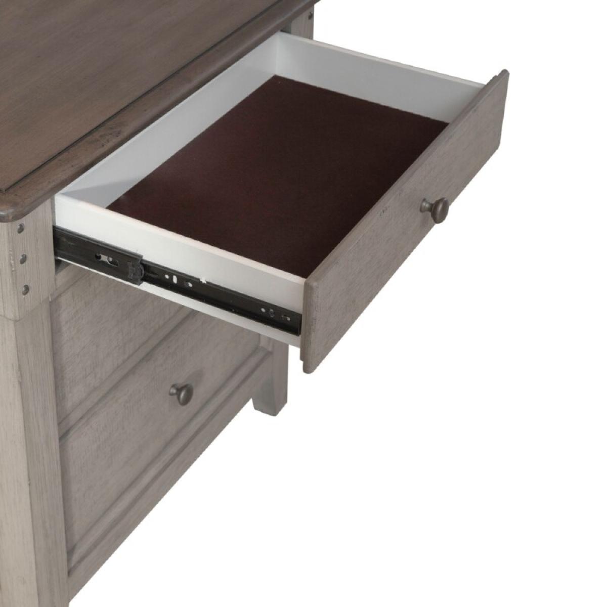 Ivy Hollow 3 Drawer Night Stand w/ Charging Station - Image 11
