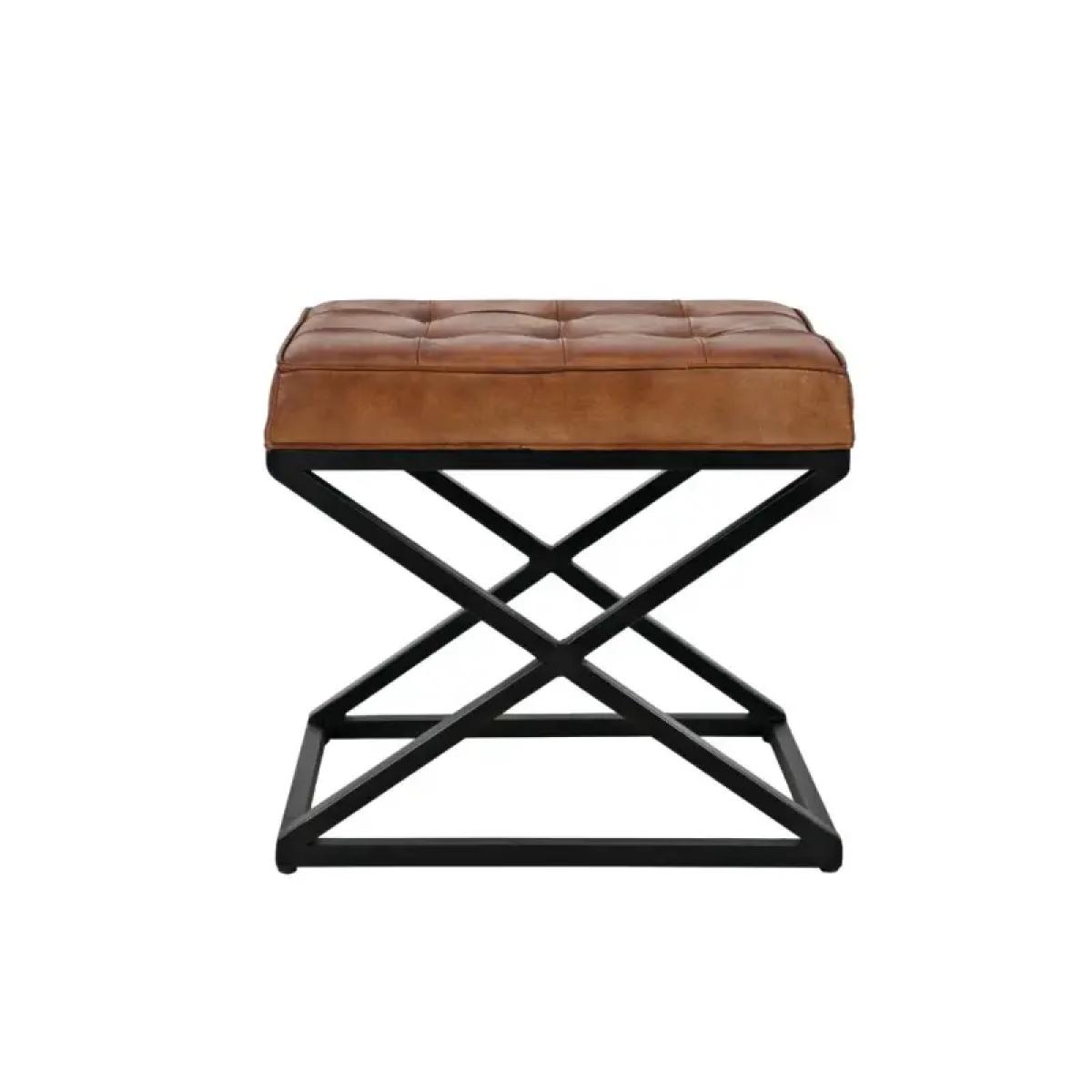 Hogan Leather Ottoman - Image 2