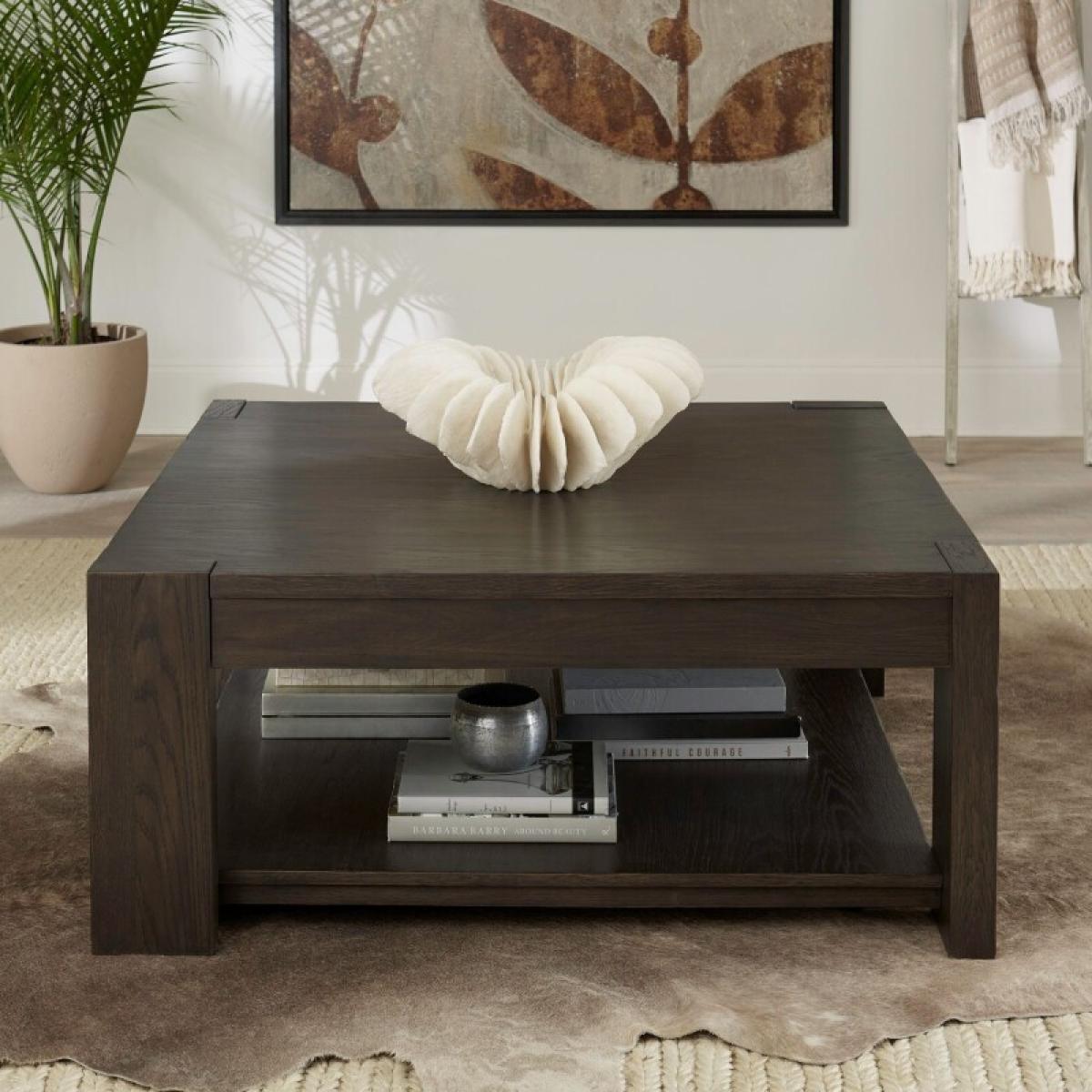 Lennox Hill Oversized Square Cocktail Table - Image 2