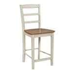 Dining Essentials - 24" Madrid Counter Stool in Hickory and Shell
